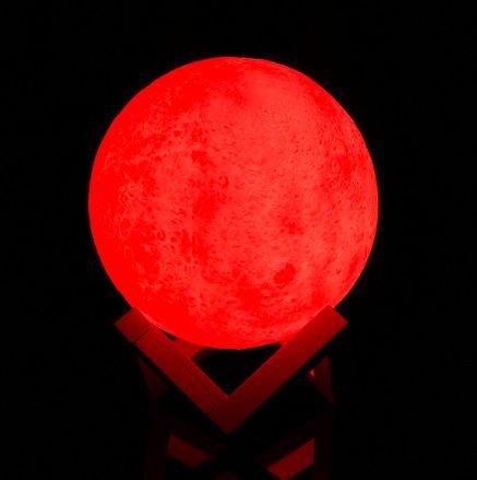 XERGY 10 cm 3D Moon Lamp with Touch Control Moon Light – Xergy